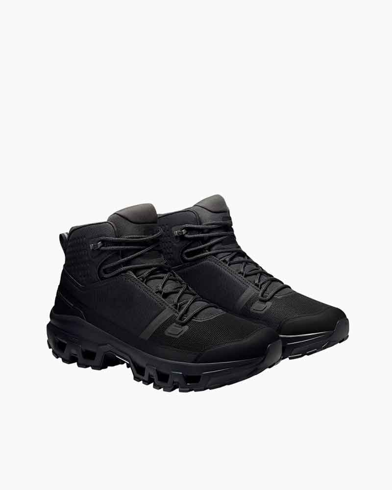 Men's Lightweight Breathable Sneakers - All-Black Anti-Slip Outdoor Fitness Shoes