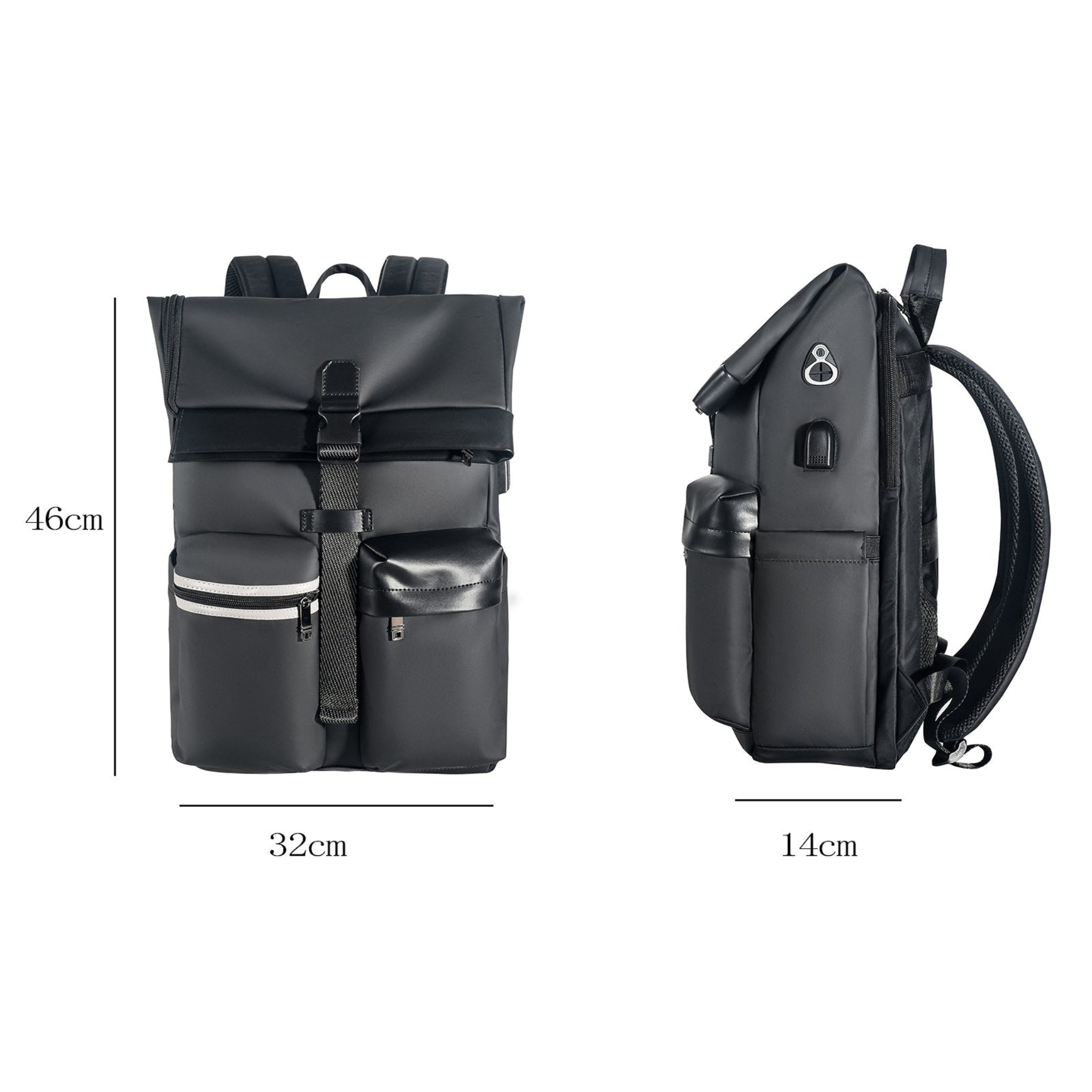 Men's Oxford Fabric Backpack – Waterproof Large Capacity Daypack