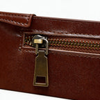 Women's Premium Calfskin Leather Boston Bag - Vintage Retro Top-Handle Handbag