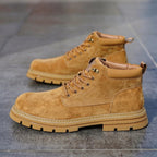 Men's Classic Leather Martin Boots - Casual Outdoor Heritage Style