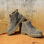 Men's Classic Leather Martin Boots - Casual Outdoor Heritage Style