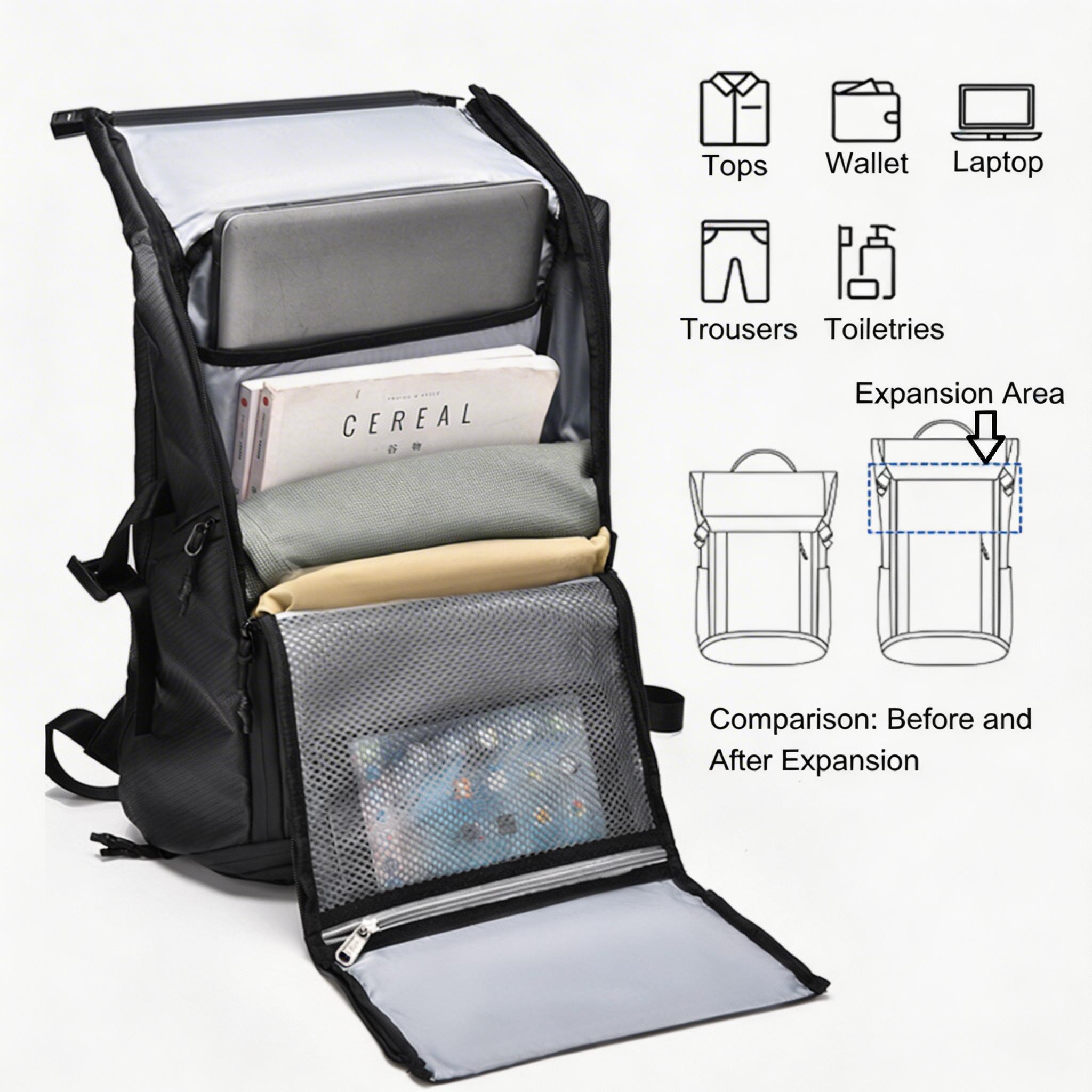 Men's Oxford Fabric Backpack – Waterproof Large Capacity Daypack