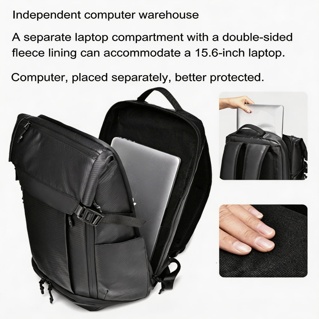 Men's Oxford Fabric Backpack – Waterproof Large Capacity Daypack