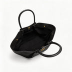Premium Calfskin Leather Minimalist Tote Bag - Elegant Large Capacity Handbag for Women