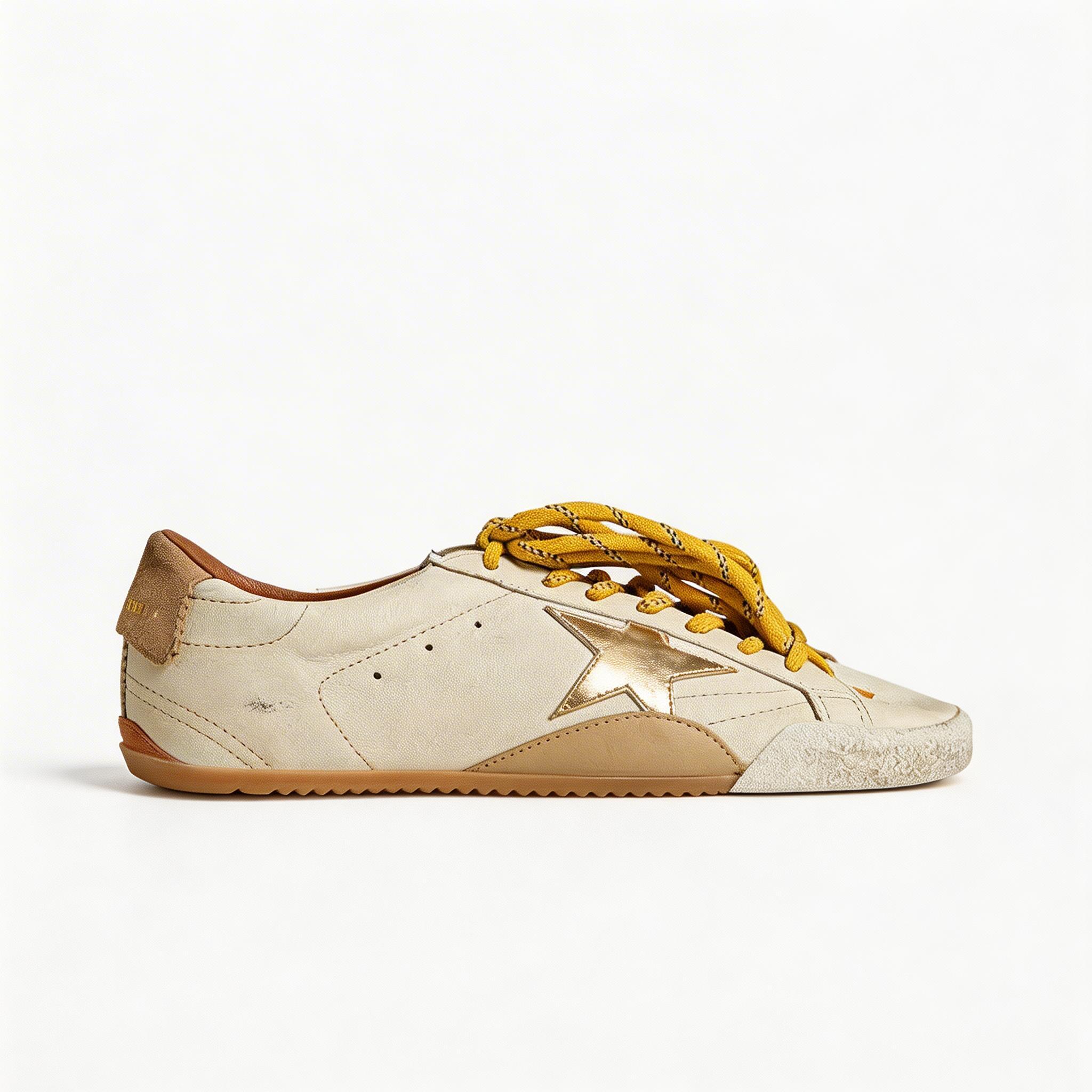 Men's Calfskin Leather Sneakers - Lightweight Retro Low-Top Comfort Shoes
