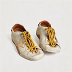 Men's Calfskin Leather Sneakers - Lightweight Retro Low-Top Comfort Shoes