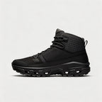 Men's Lightweight Breathable Sneakers - All-Black Anti-Slip Outdoor Fitness Shoes