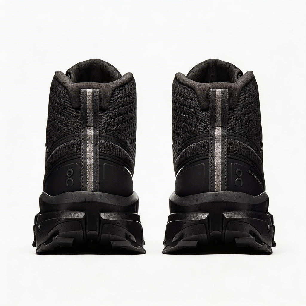 Men's Lightweight Breathable Sneakers - All-Black Anti-Slip Outdoor Fitness Shoes