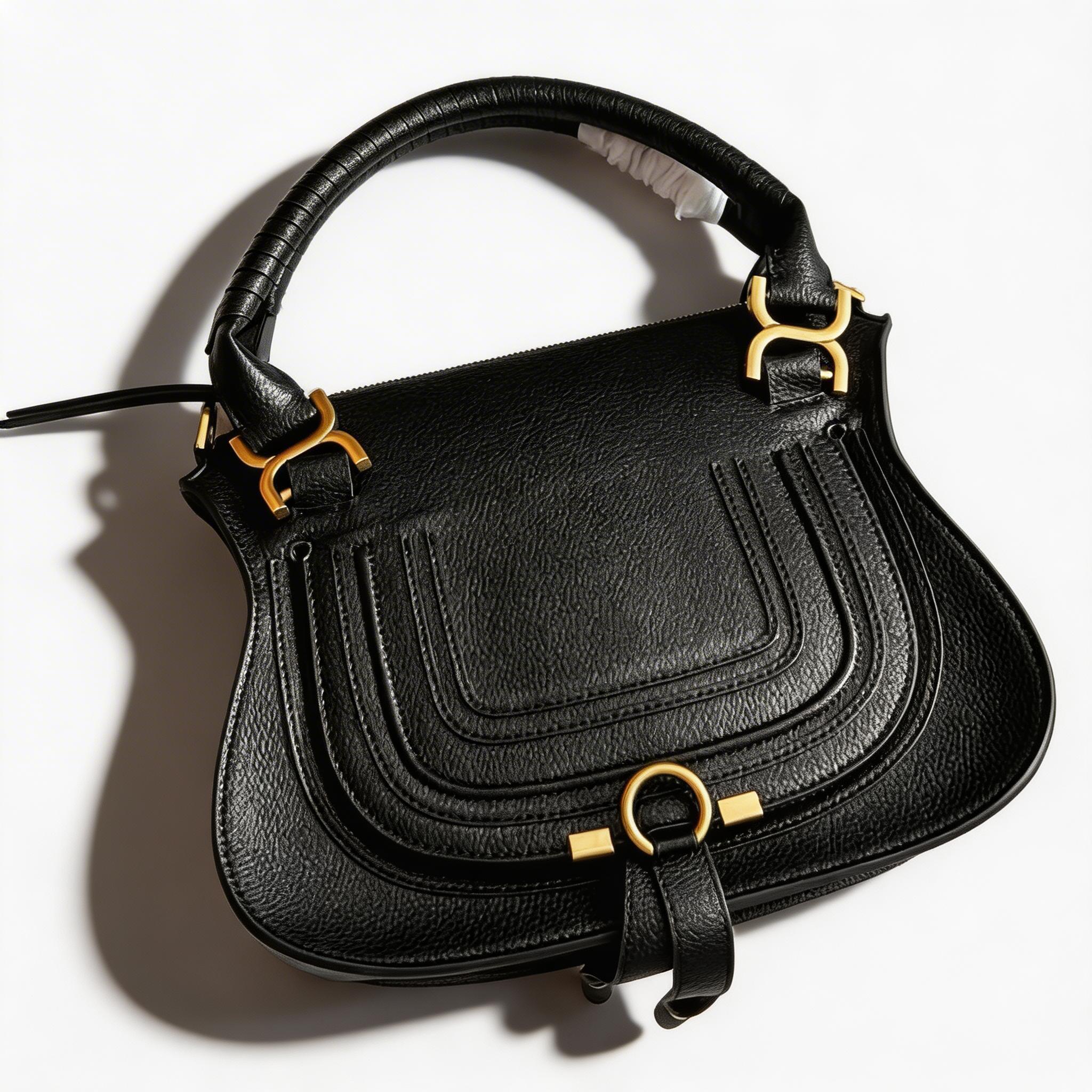 Fridaylifes Saddle Leather Handbag - Women's Luxury Top Handle Bag