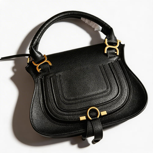 Fridaylifes Saddle Leather Handbag - Women's Luxury Top Handle Bag
