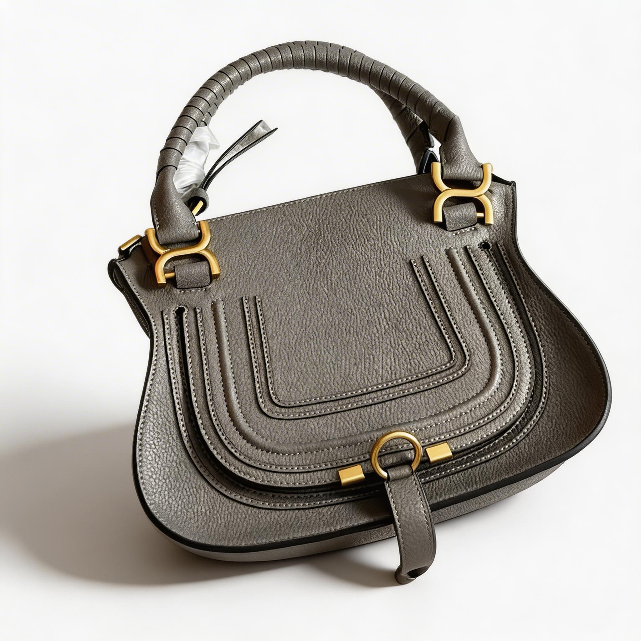 Fridaylifes Saddle Leather Handbag - Women's Luxury Top Handle Bag