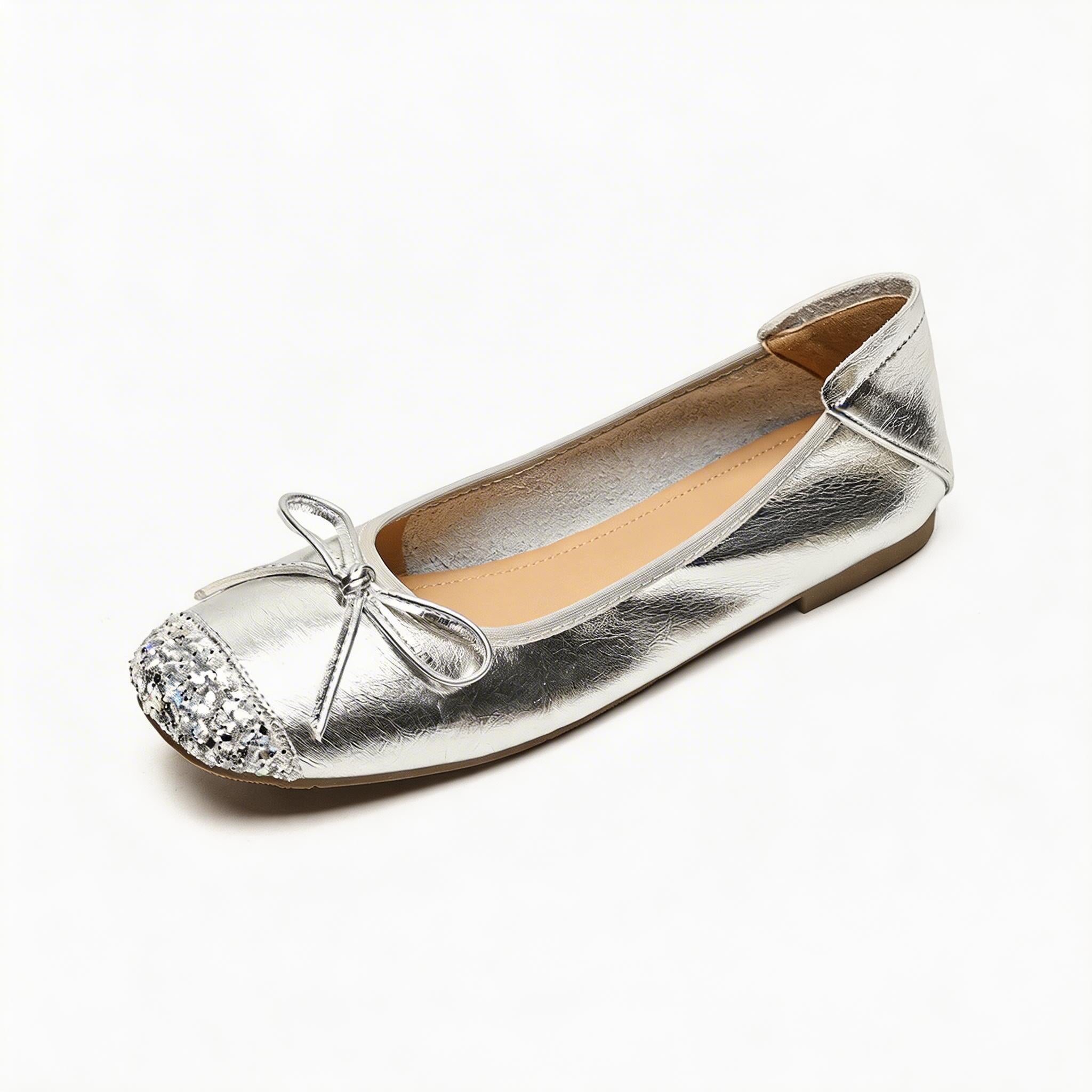 Women's Bow-Knot Square-Toe Flats | Everyday Comfort Ballet Shoes