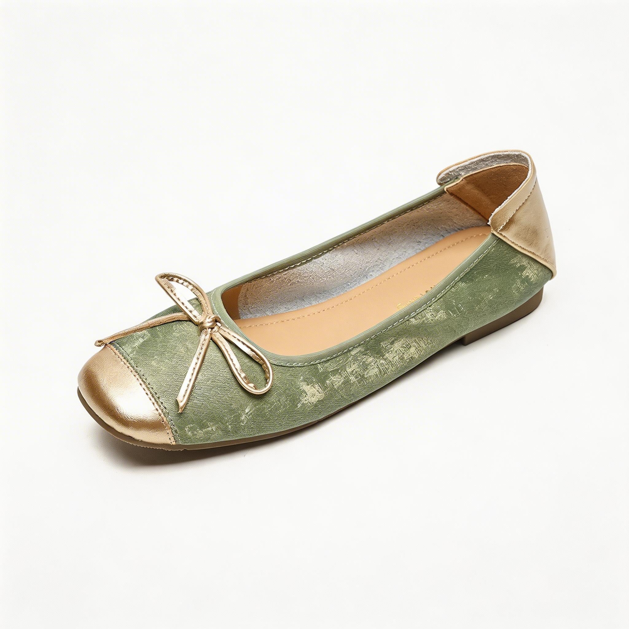 Women's Bow-Knot Square-Toe Flats | Everyday Comfort Ballet Shoes