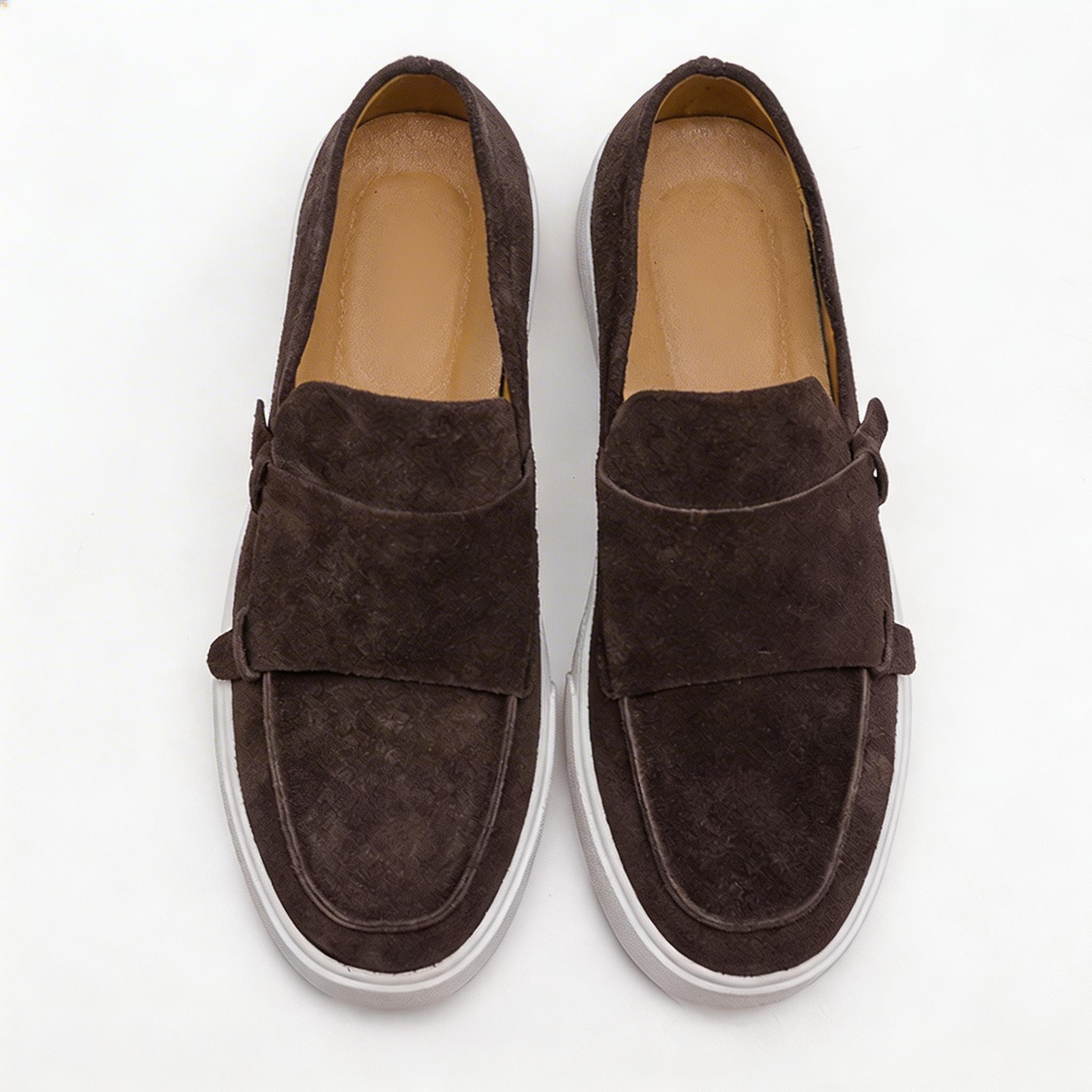 Men's Suede Slip-On Loafers | Casual Comfort Flat Shoes for Everyday Wear