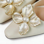 Elegant Pearl Slingback  Slingback Sandals