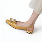 Elegant Pearl Slingback  Slingback Sandals