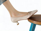 Minimalist 3cm Kitten Heel Pumps for Women – Genuine Leather Dress Shoes