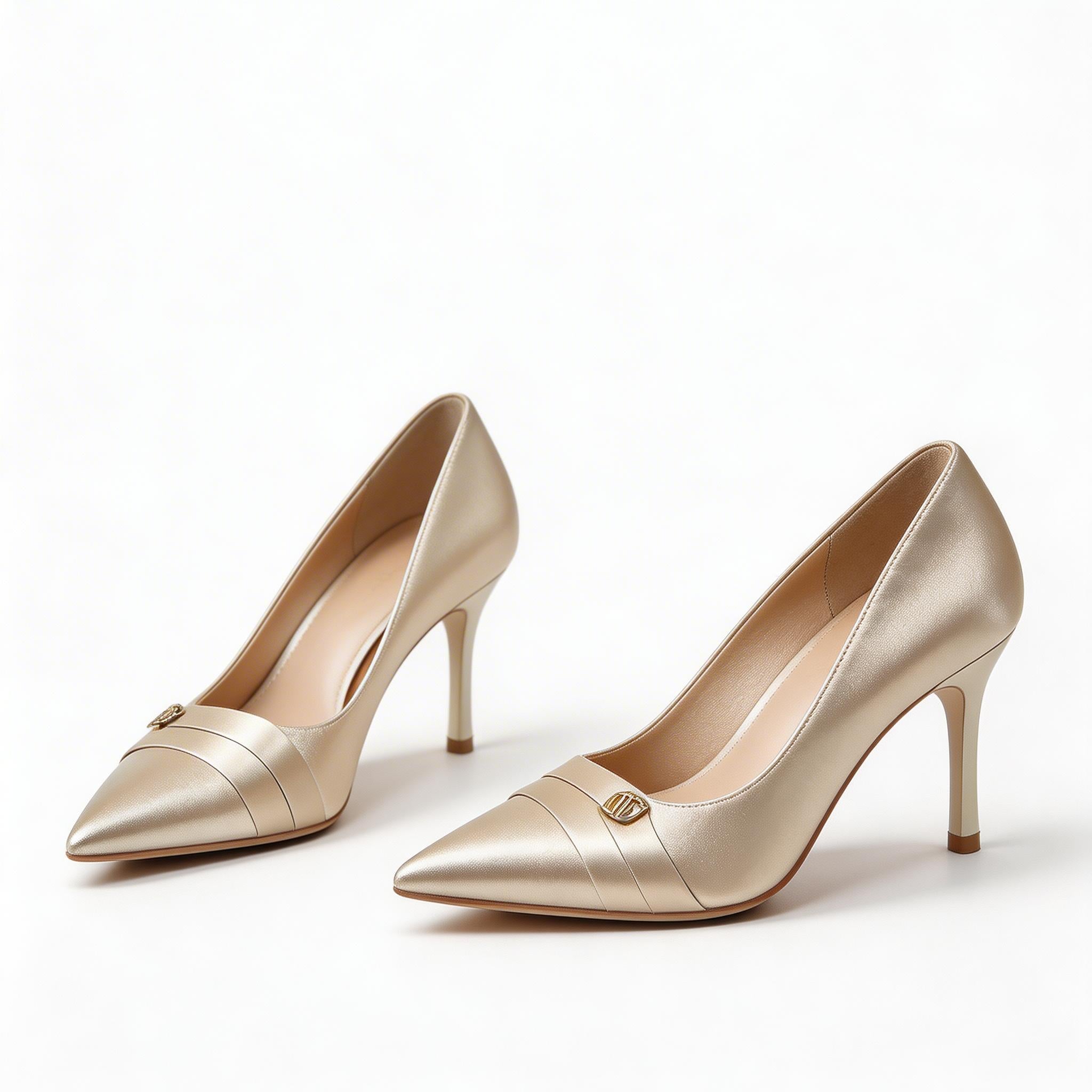 Elegant Satin Pointed Toe High Heels for Women –Party Pumps