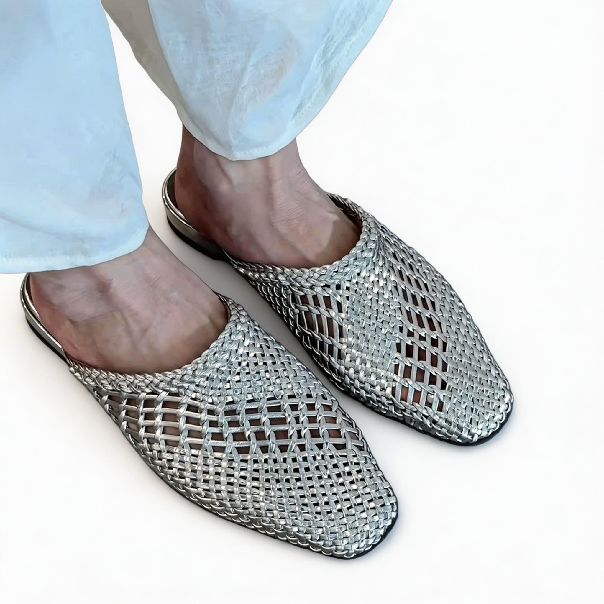 Casual Open-Weave Summer Slides