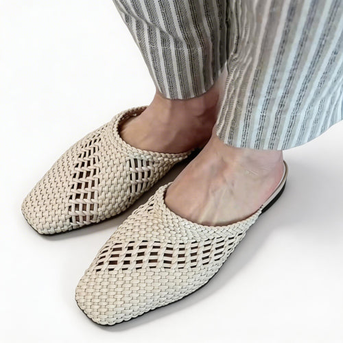 Casual Open-Weave Summer Slides