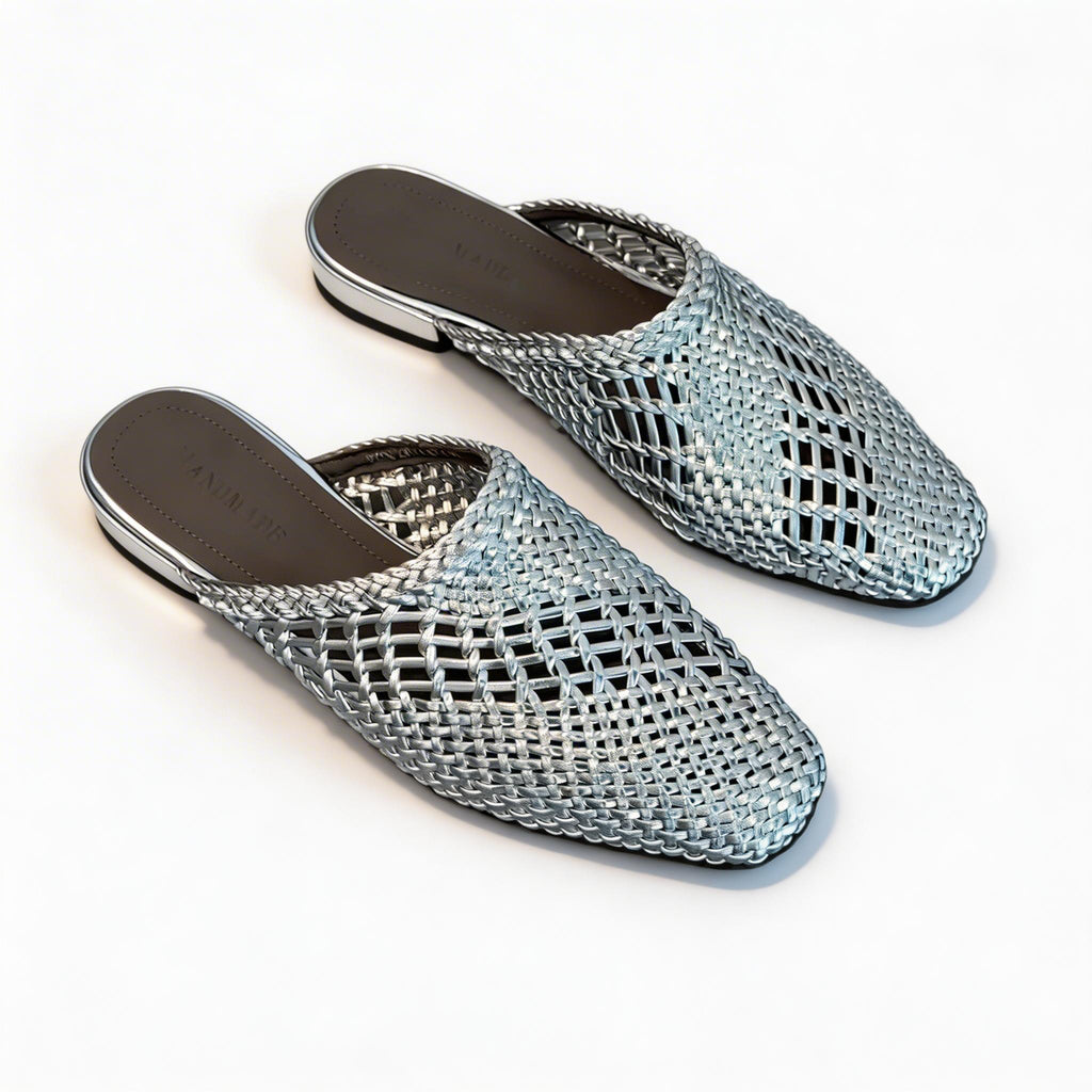 Casual Open-Weave Summer Slides