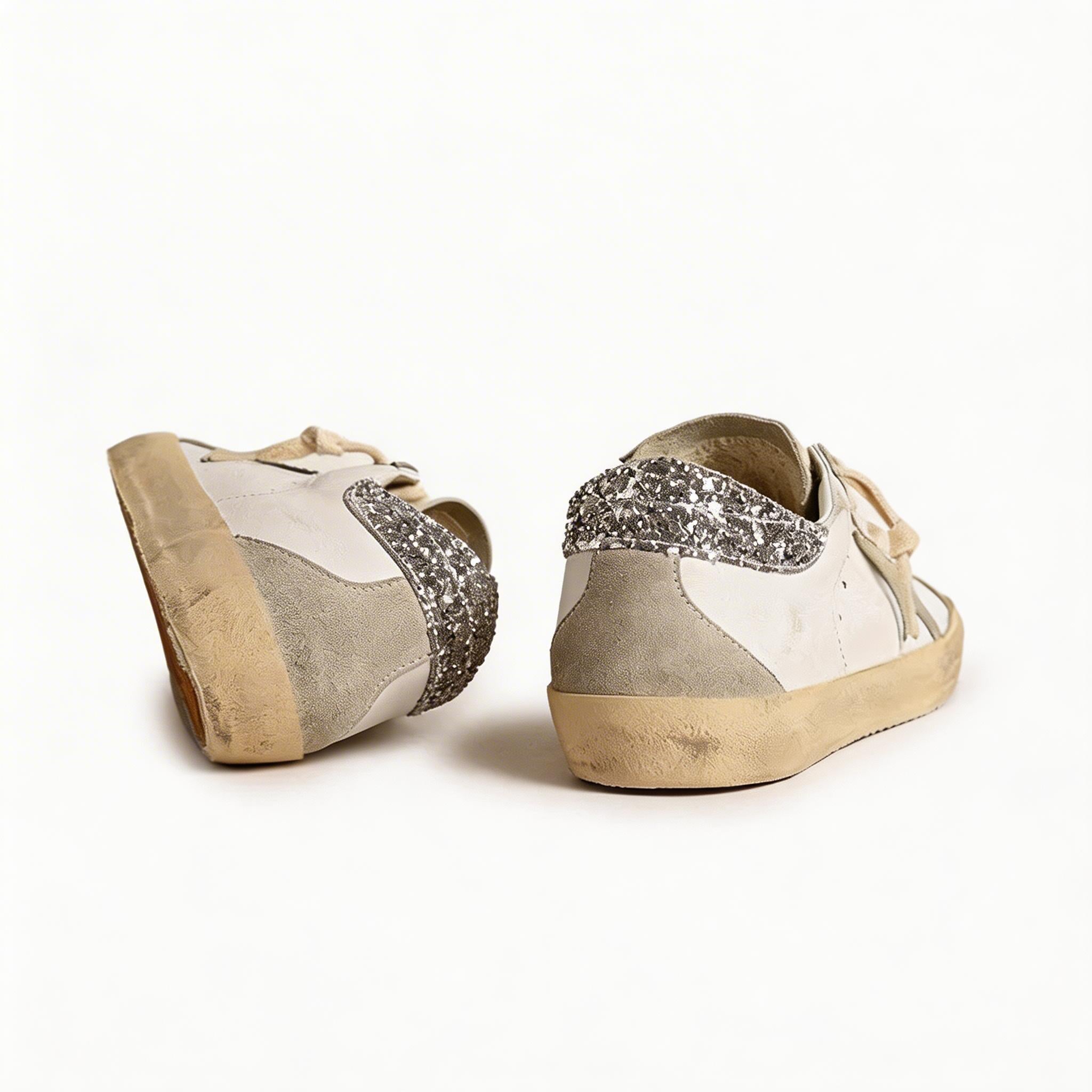 Vintage Distressed Star Sneakers, Handmade Retro Casual Shoes for Men & Women