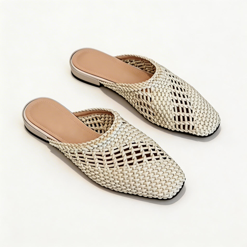 Casual Open-Weave Summer Slides